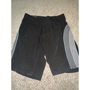 BKE Sport Men’s Swim Trunks Size 38/22 Black Drawstring Board Shorts Slim Fit